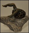 2018_11
Karina Marie Nørgaard, Kvinden eller ægget
Skulptur i bronze/sten (højde 24 cm)